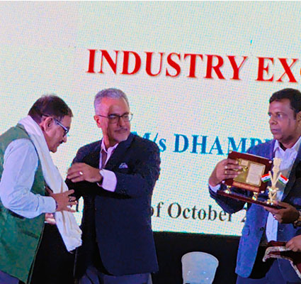 Industry Excellence Award by National Sugar Institute for DBO, 11th October 2023